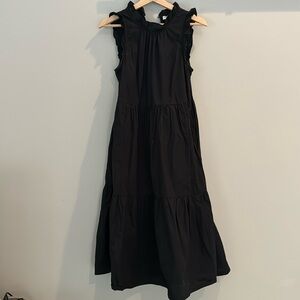 J crew tiered midi dress